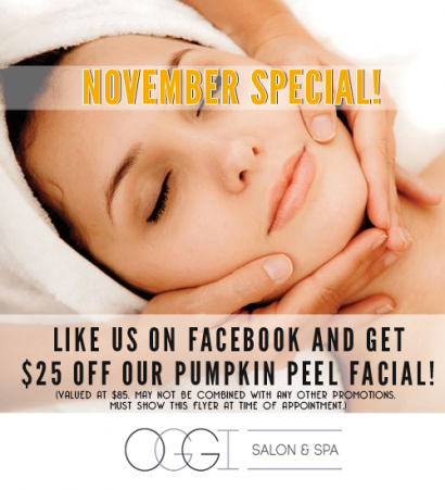 November Special at Oggi Salon and Spa